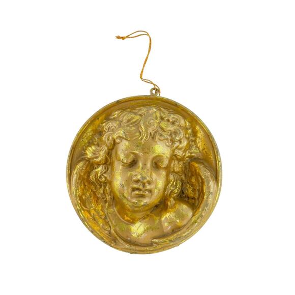 Vintage Gold Cherub Angel Ornament Baroque Christmas Tree Décor - Picture 9 of 9